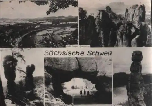 Sächsische Schweiz - u.a. Herkulessäulen - 1969