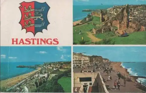 Großbritannien - Großbritannien - Hastings - 3-Bilder-Karte - 1977