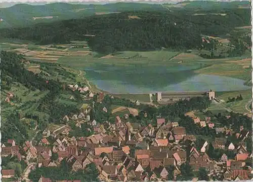 Happurg - Luftaufnahme Stausee - ca. 1975