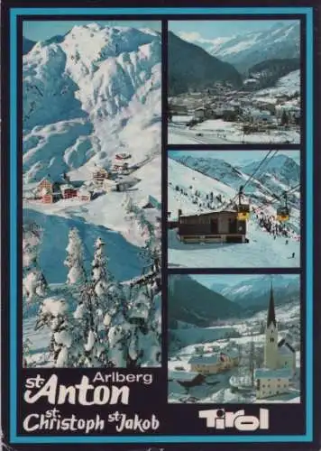 Österreich - Österreich - St. Anton - 4 Teilbilder - ca. 1985