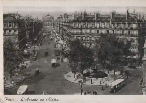 Frankreich - Frankreich - Paris - Avenue de la Opera - ca. 1955