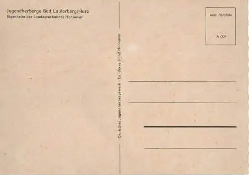 Bad Lauterberg - Jugendherberge