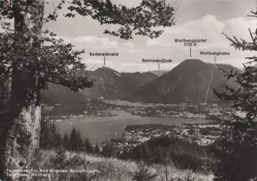 Tegernsee mit Wiessee u. Rottach-Egern - ca. 1965