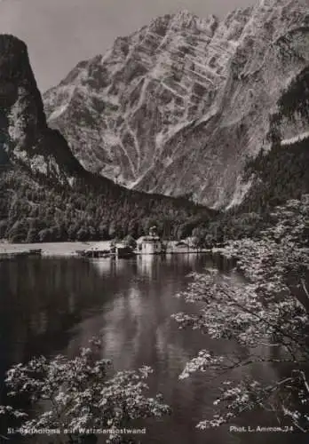 Schönau - St. Bartolomä - mit Watzmannostwand - ca. 1965