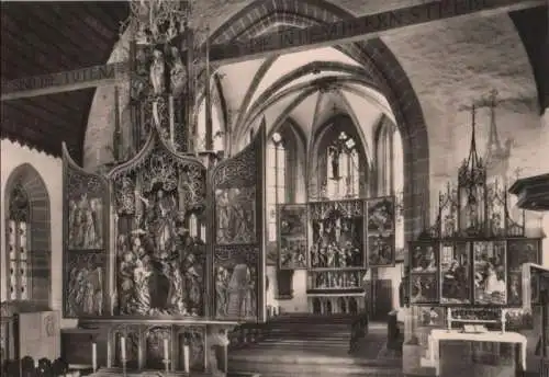 Creglingen - Herrgottskirche, Innenansicht - ca. 1955