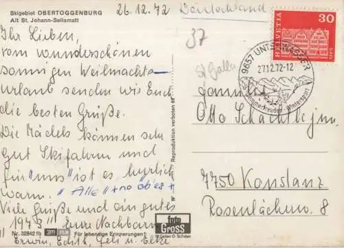 Schweiz - Wildhaus - Schweiz - Skigebiet Obertoggenburg