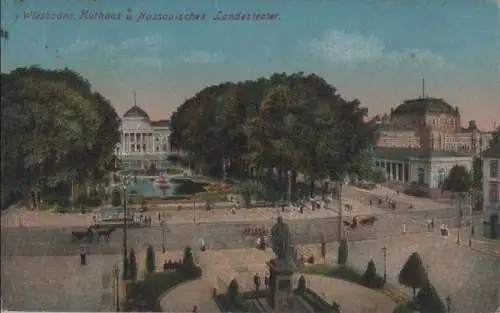 Wiesbaden - Kurhaus und Nassauisches Landestheater - 1922