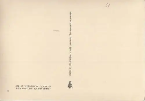 Xanten - Viktorsdom, Lettner