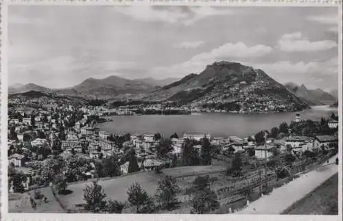 Schweiz - Schweiz - Lugano - Panorama e Monte Bre - ca. 1960