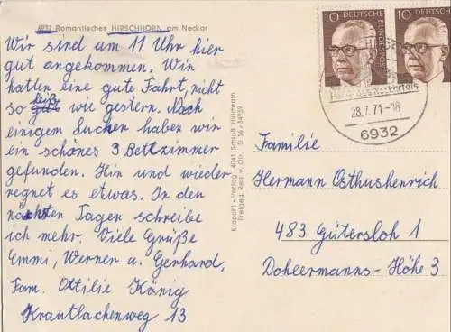 Hirschhorn - von oben
