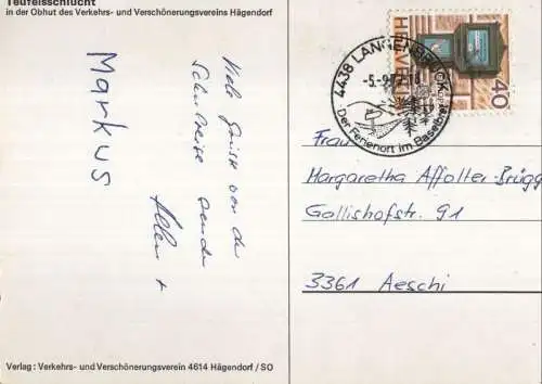 Schweiz - Hägendorf - Schweiz - Teufelsschlucht