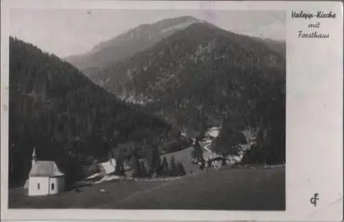 Schliersee - Valepp-Kirche und Forsthaus - 1949