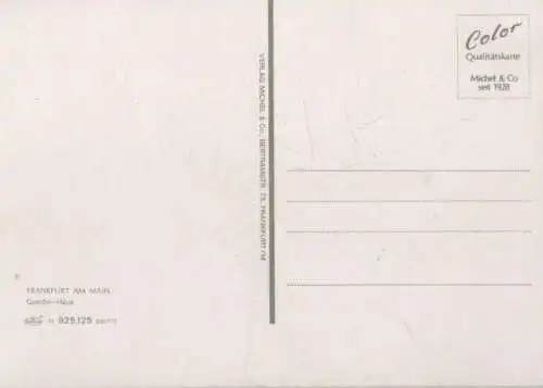 Frankfurt Main - Goethe-Haus