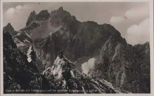 Karwendelgebirge - Blick vom Anstieg zur Tiefkarspitze - ca. 1955