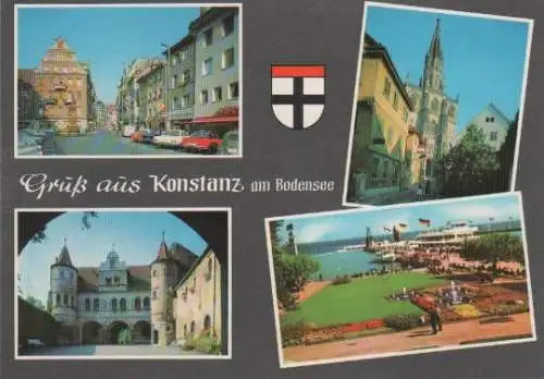 Konstanz - Marktstätte, Münster, Rathaushof, Hafen - ca. 1970