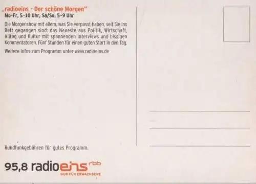 radioeins Der schöne Morgen