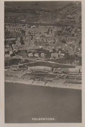 Großbritannien - Großbritannien - Folkestone - Luftbild - ca. 1965