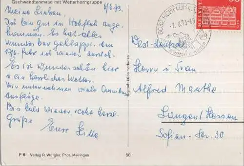 Schweiz - Rosenlaui - Schweiz - Gschwandtenmaad