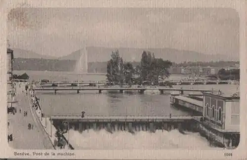 Schweiz - Schweiz - Genf / Genève - Pont de la machine - 1911