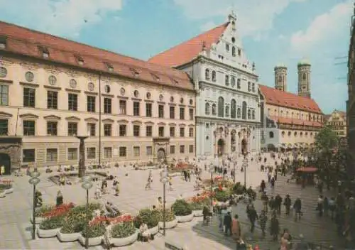 München - Fußgängerzone und Frauentürme - ca. 1975