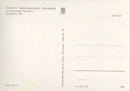 Sonneberg, Thüringen - Spielzeugmuseum - Plüschtiere