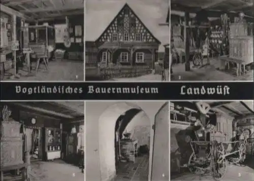 Markneukirchen-Landwüst - Bauernmuseum, u.a. Rußküche - 1972