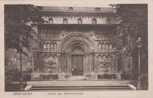 Regensburg - Schottenkirche Portal - ca. 1935