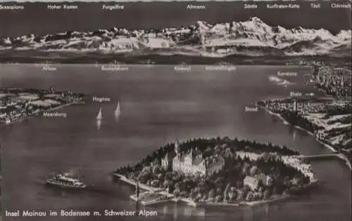 Mainau - mit Schweizer Alpen - ca. 1955