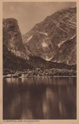 Königssee - St. bartholomä - 1932