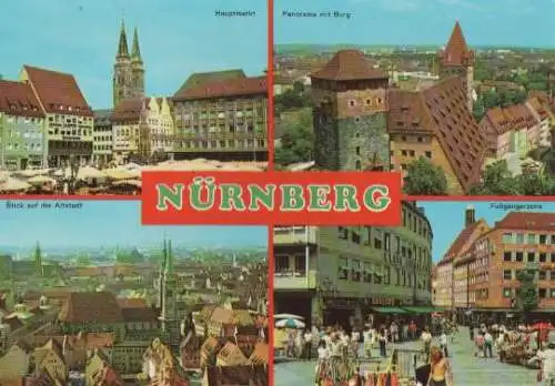 Nürnberg u.a. Fußgängerzone - ca. 1975