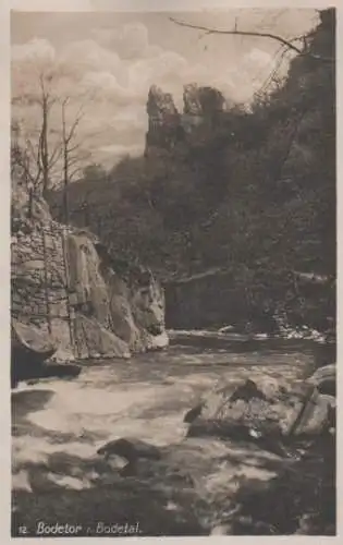 Thale - Bodetor im Bodetal - ca. 1935