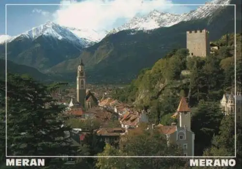 Italien - Italien - Meran - Merano - Ansicht mit Texelgruppe - ca. 1995