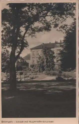 Erlangen - Schloß mit Hugenottenbrunnen - 1937