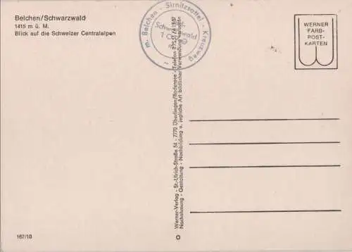 Belchen - Blick auf Schweizer Alpen