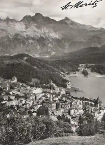 Schweiz - Schweiz - St. Moritz mit Languardkette - ca. 1965