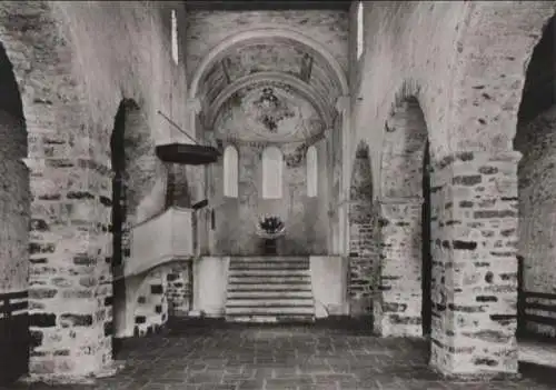 Schweiz - Schweiz - Spiez - Kirche, Innenansicht gegen Hochchor - ca. 1965