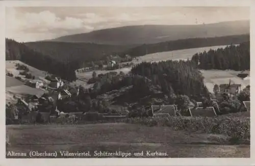 Altenau - Villenviertel, Schützenklippe und Kurhaus - ca. 1940