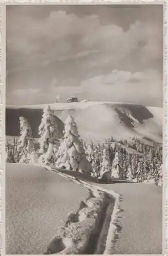 Feldberg / Schwarzw. Feldbergturm in Pulverschnee - ca. 1955