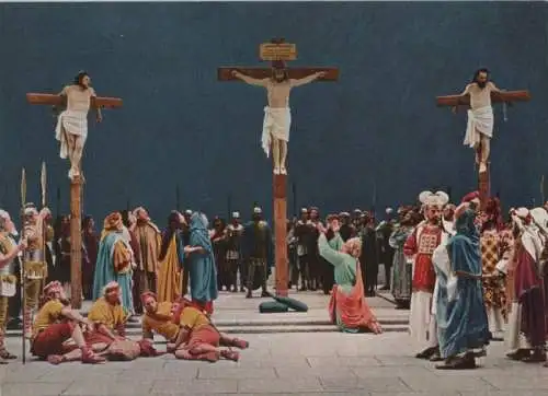 Oberammergau - Passionsspiele, Kreuzigung - ca. 1970