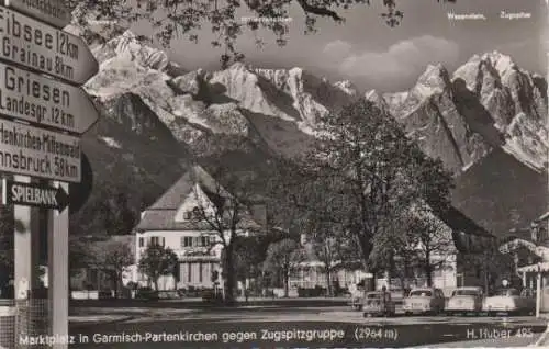 Garmisch-Partenkirchen - Marktplatz - 1958