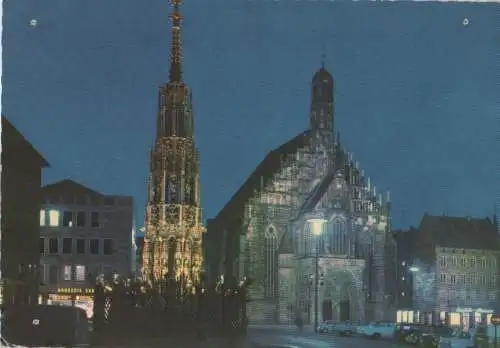 Nürnberg, Mittelfranken - Schöner Brunnen - 1970