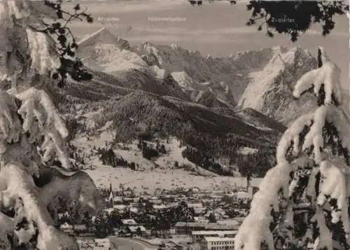 Garmisch-Partenkirchen - gegen Zugspitzgruppe - 1965