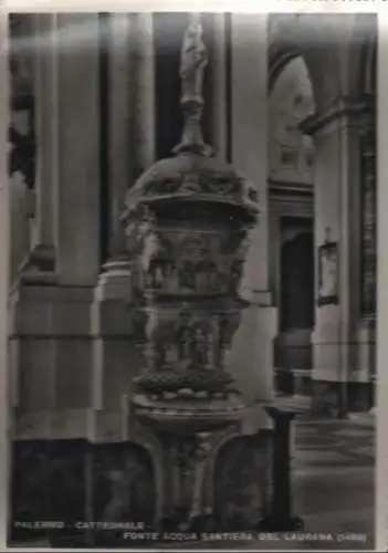 Italien - Italien - Palermo - Cattedrale, Fonte Aqua Santierra del Laurana - ca. 1960