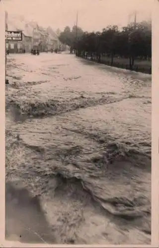 unbekannter Ort - Hochwasser - 1953