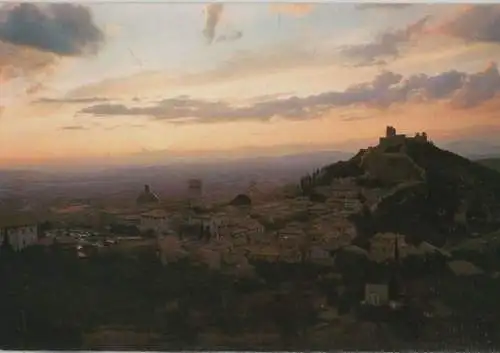 Italien - Italien - Assisi - Panorama al tramonto - ca. 1990