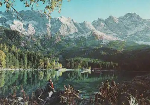 Eibsee (See) - gegen Riffelwand - ca. 1985