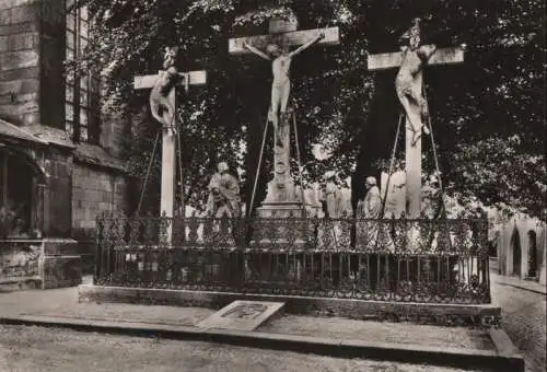 Xanten - Viktorsdom, Kreuzigungsgruppe - ca. 1955