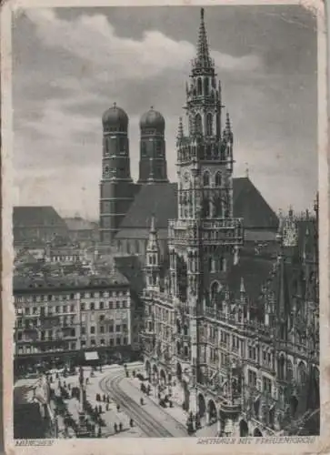 München - Rathaus mit Frauenkirche - 1937