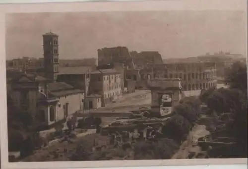 Italien - Italien - Rom - Roma - Il Foro Romano ed il Colosseo - ca. 1950