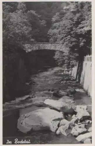 Im Bodetal bei Thale - ca. 1965